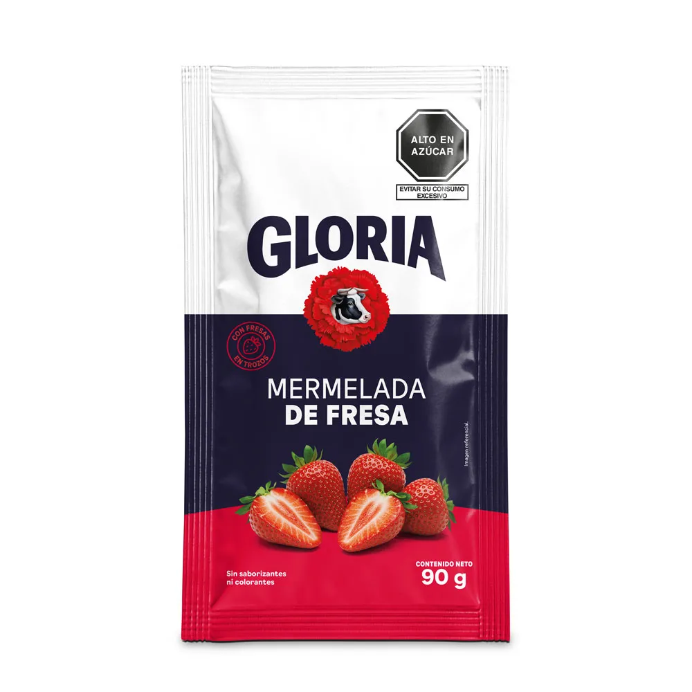 Mermelada de Fresa Gloria Sachet 90g la mayorita